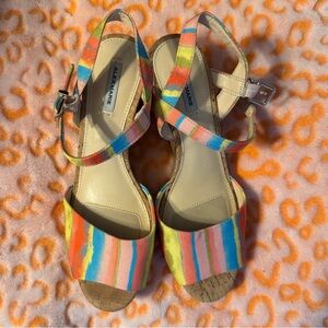 Alex Marie Multicolor Strappy Sandals-New W/Tag